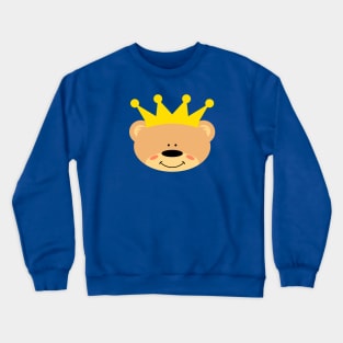 Teddy bear with Crown Crewneck Sweatshirt